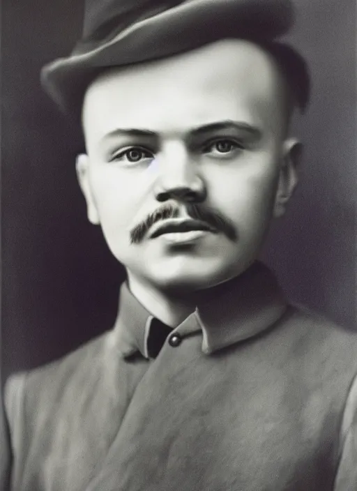 Image similar to hyper detailed portrait of young lenin by richard avedon, color, dslr, medium format