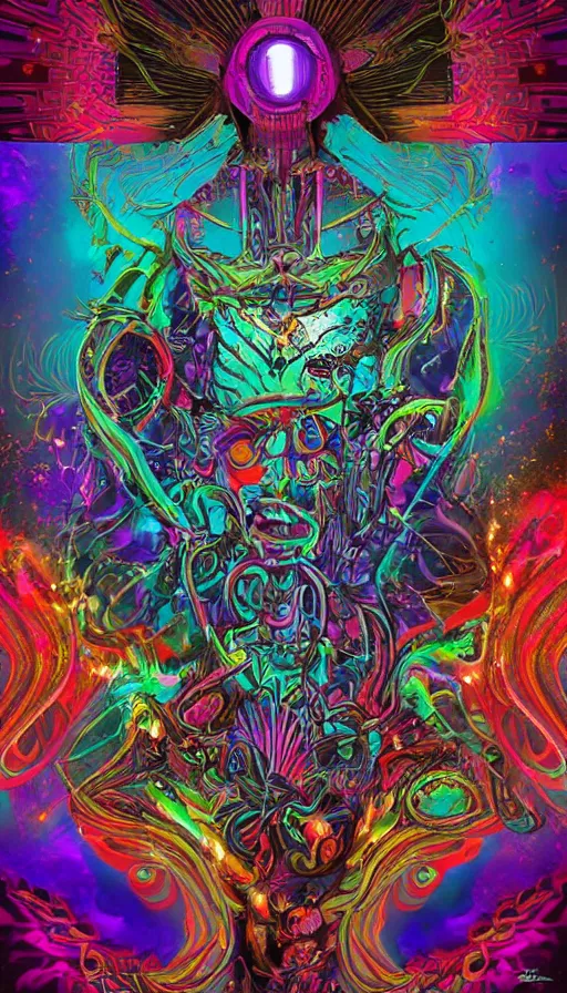 Image similar to psytrance artwork, by steve argyle