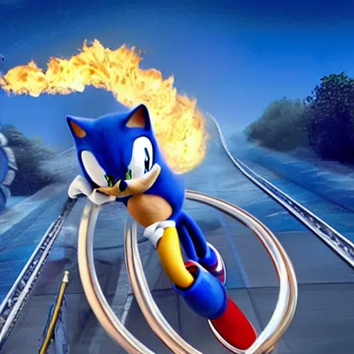 hyper realistic sonic the hedgehog