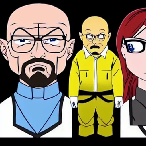 Image similar to walter white anime