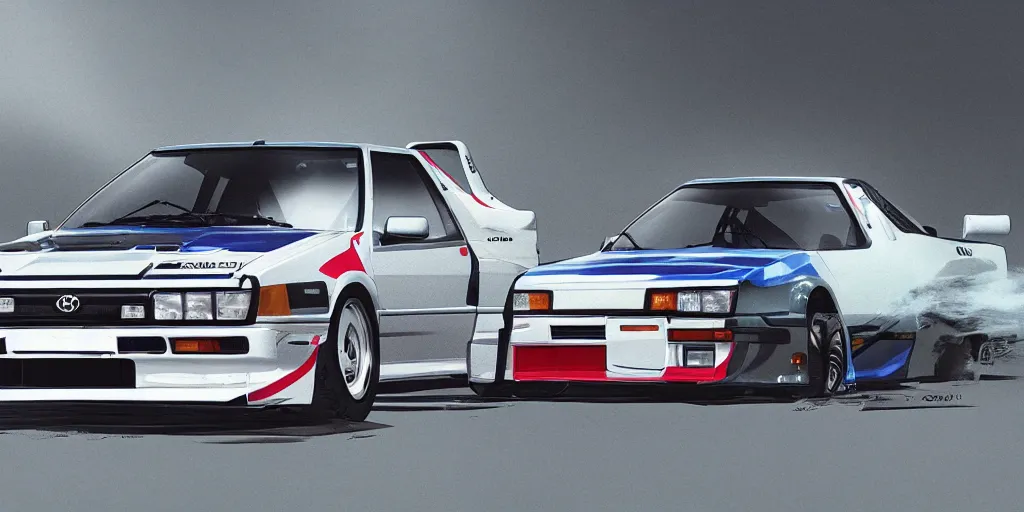 Image similar to toyota ae 8 6 trueno sprinter, detailed, cel shaded, by makoto shinkai and moebius and anton fadeev and james gurney,