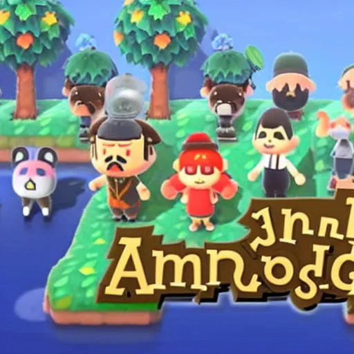 Image similar to Hitler in Animal Crossing, 8K