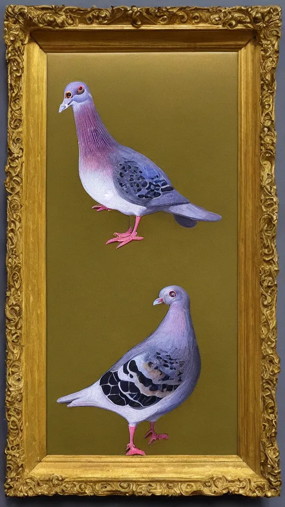 Prompt: ( ( ( ( ( rococo ) ) ) ) ) painting of a pigeon, y 2 k aesthetic, clip art