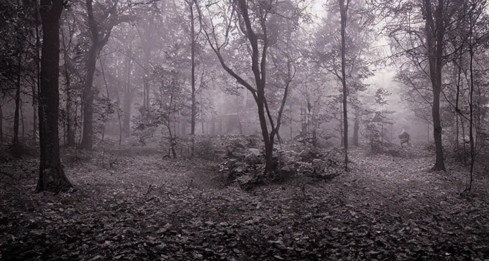 Image similar to Enchanted and magic forest, by gregory crewdson