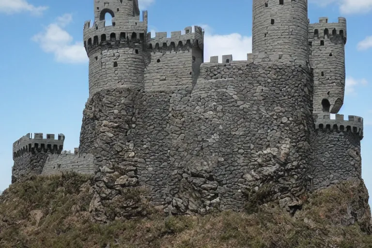 Image similar to a completed castle