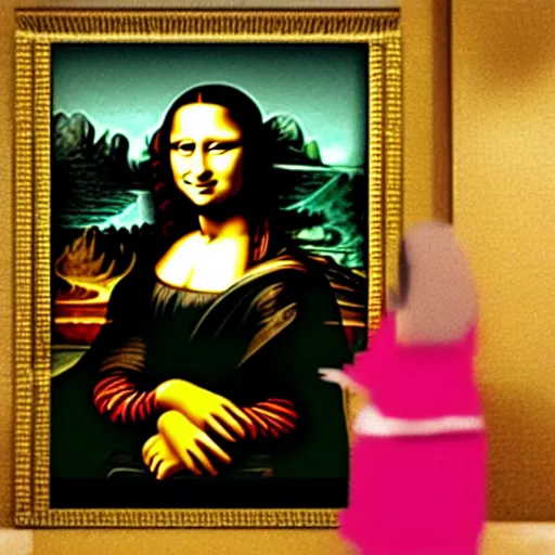 Image similar to the mona lisa in mario