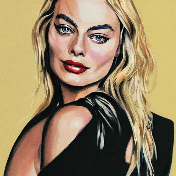 Prompt: portrait of Margot Robbie, Pixiv style, detailed,