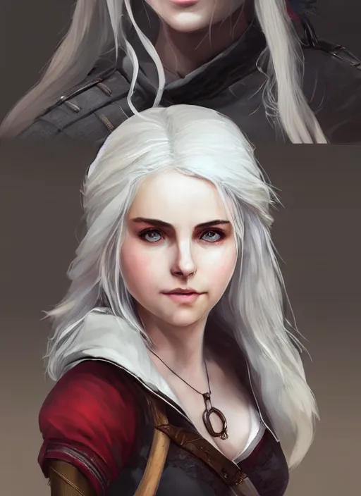 Prompt: character concept art of ciri from the witcher | | cute - fine - face, pretty face, realistic shaded perfect face, fine details by stanley artgerm lau, wlop, rossdraws, james jean, anime style, andrei riabovitchev, marc simonetti, and sakimichan, tranding on artstation