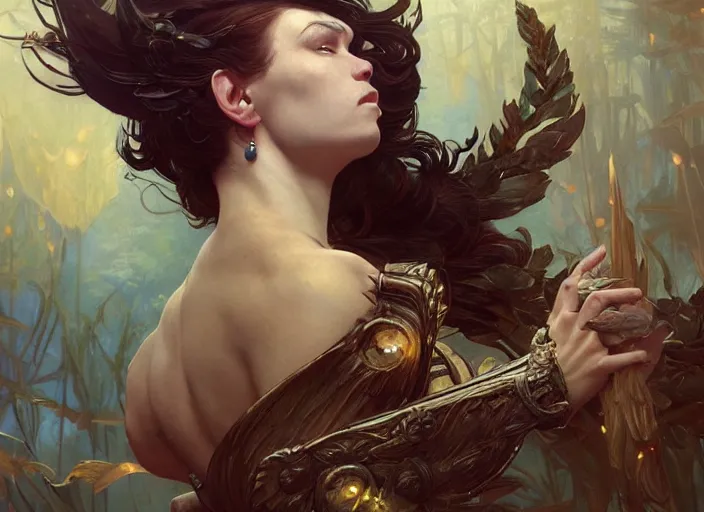 Prompt: beautiful maiden, full body, warcraft, fantastical, intricate, elegant, highly detailed, digital painting, art station, concept art, smooth, sharp focus, oil painting, art by caravaggio and greg rutkowski and alphonse mucha