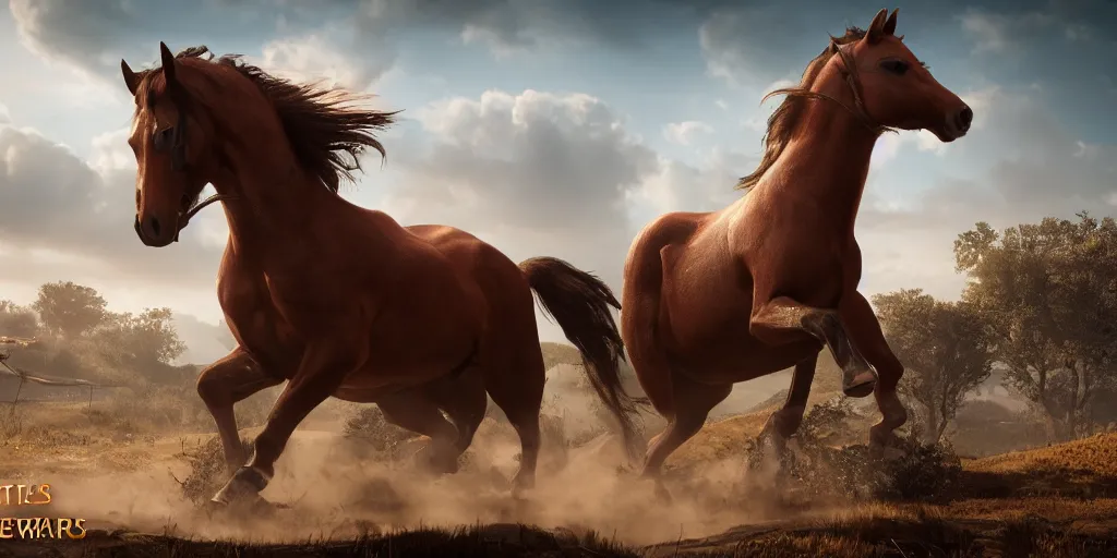 Prompt: a photo of 8k ultra realistic the horse wars, cinematic lighting, trending on artstation, 4k, hyperrealistic, focused, extreme details, unreal engine 5, cinematic, masterpiece