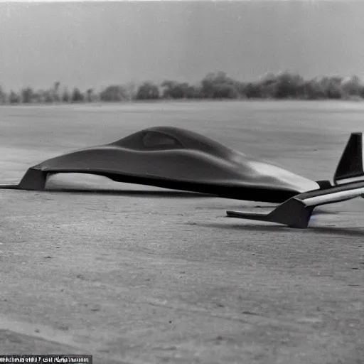 Image similar to a. new design car with undercarriage swoops like a dolphin's belly. this reduces drag, or the force of air flowing against the motion of the vehicle is curved at the nose, wide along the sides and tapered toward the trunk like a small, speedy aircraft - n 9