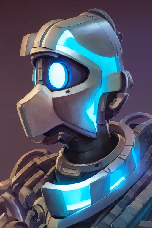 Image similar to epic mask helmet robot ninja portrait stylized as fornite style game design fanart by concept artist gervasio canda, behance hd by jesper ejsing, by rhads, makoto shinkai and lois van baarle, ilya kuvshinov, rossdraws global illumination radiating a glowing aura global illumination ray tracing hdr render in unreal engine 5