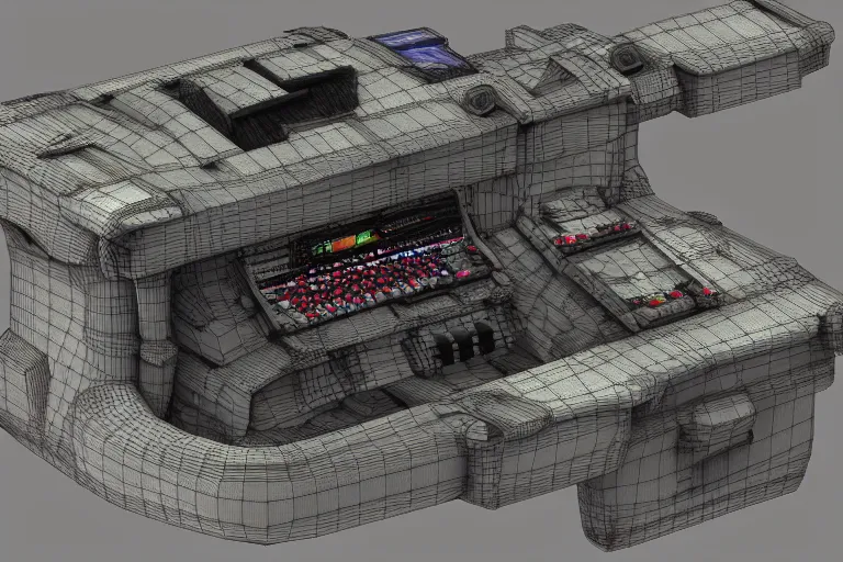 Prompt: Armcannon in the style of a Gaming Computer. 3D Render.