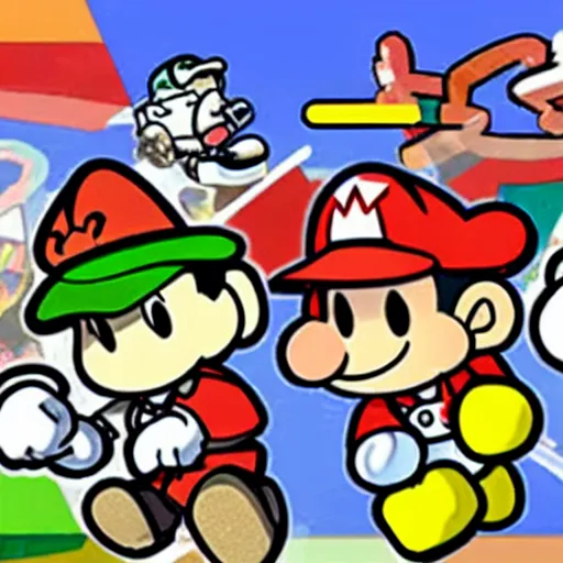 Image similar to paper mario on the n 6 4