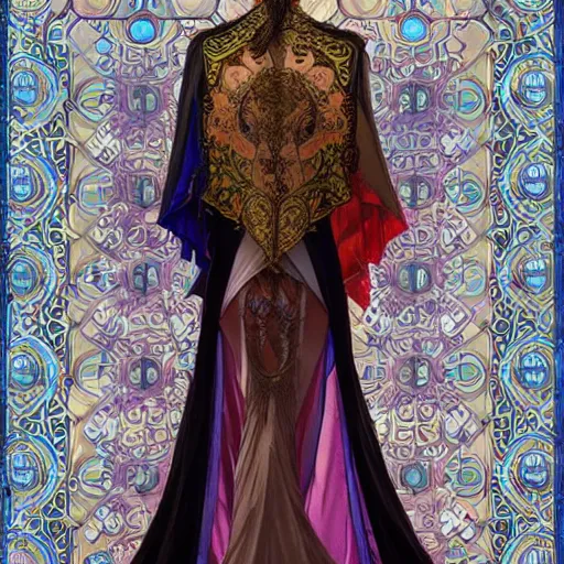 Prompt: Alexandra Daddario wearing a posh dress made from stained glass as a grand theft auto 5 loading screen, art by alphonse mucha and greg rutkowski, highly detailed, digital painting, concept art, illustration, dim lighting, trending on artstation, very detailed, smooth, sharp focus