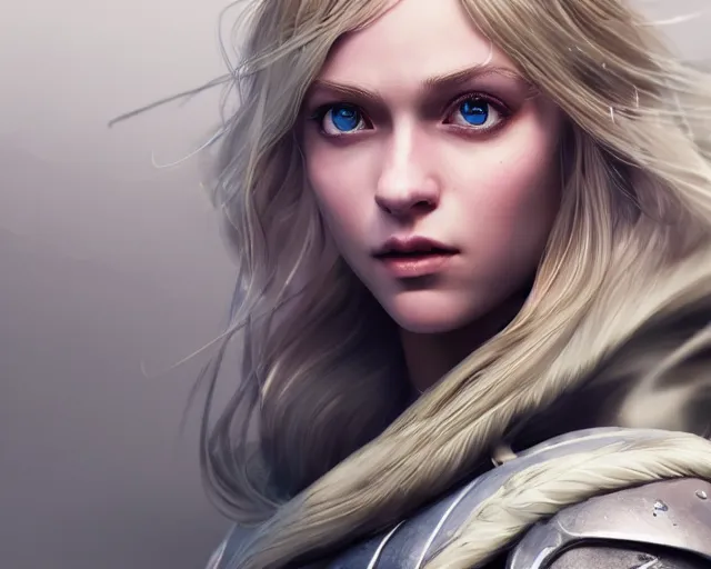 Image similar to epic cinematic shot of beautiful scandinavian princess with symmetrical face stunning eyes and long blonde dodging bullets playing fortnite, weta disney pixar, hi - fructose, decadent highly - detailed digital painting, golden ratio, octane render, artstation, cinematic composition, smooth, sharp focus, artgerm, mucha, loish, wlop hdr
