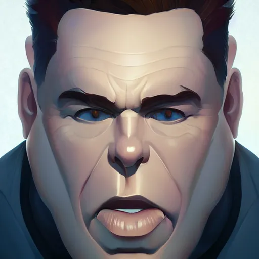 Image similar to face icon stylized minimalist total recall, loftis, cory behance hd by jesper ejsing, by rhads, makoto shinkai and lois van baarle, ilya kuvshinov, rossdraws global illumination