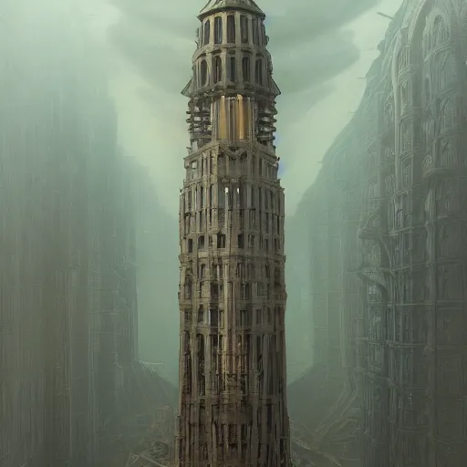 Prompt: Cthulhu's computer tower, intricate, highly detailed, artstation, concept art, smooth, sharp focus, illustration, art by greg rutkowski and bouguereau and Zdzislaw Beksinski, good clear quality, lighting, biology, symmetrical artwork, perfect, 135 mm, cinematic, hyper realism, high detail, octane render, 8k, chrome accents