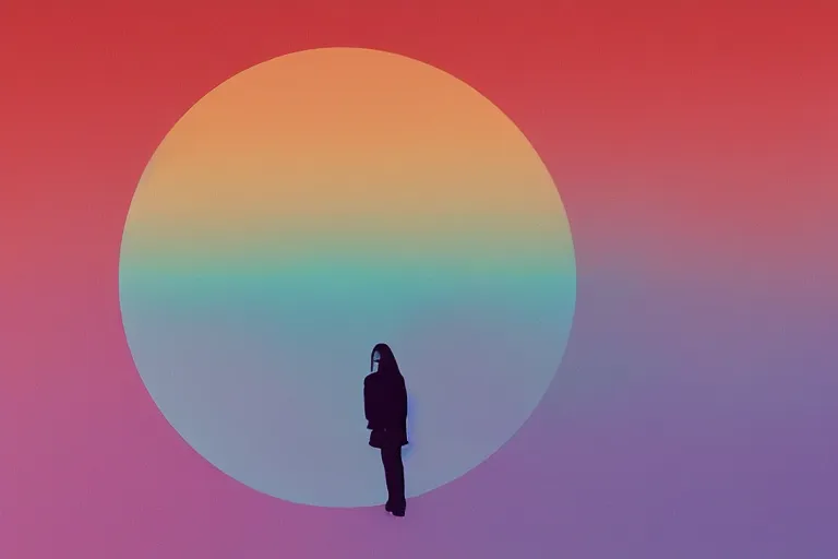 Image similar to new boards of canada album cover, film, gradient