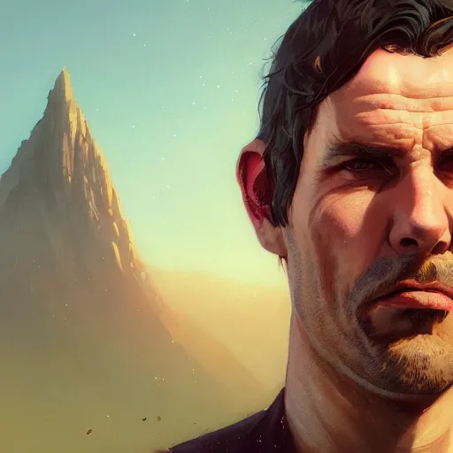 Image similar to highly detailed portrait, merlin adam, in gta v, stephen bliss, unreal engine, fantasy art by greg rutkowski, loish, rhads, ferdinand knab, makoto shinkai and lois van baarle, ilya kuvshinov, rossdraws, tom bagshaw, global illumination, radiant light, detailed and intricate environment