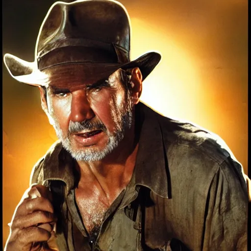 Image similar to Terry A Davis as indiana jones in raiders of the lost ark, 8k resolution, full HD, cinematic lighting, award winning, anatomically correct