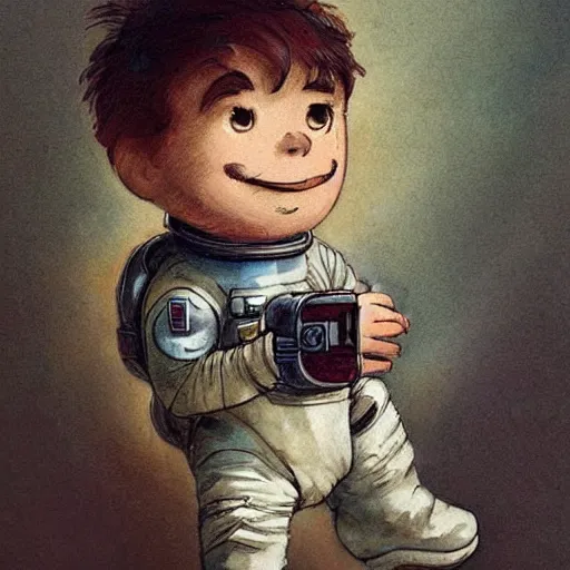 Image similar to (boy in a retro space suit) . muted colors. by Jean-Baptiste Monge !!!!!!!!!!!!!!!!!!!!!!!!!!!!!!!!!!!!!!!!