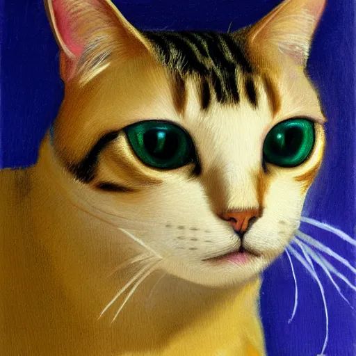 Prompt: portrait of a cat