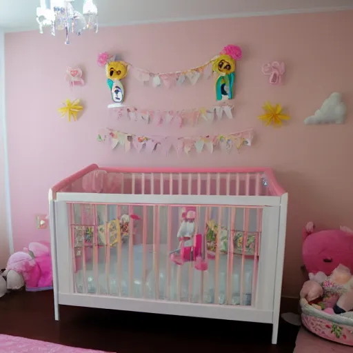 Image similar to kawaii baby room