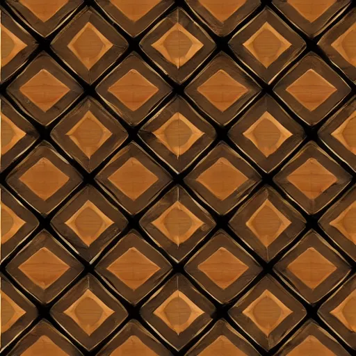 Image similar to digital hand painted wood tiles texture with perfect details, symmetry, digital art