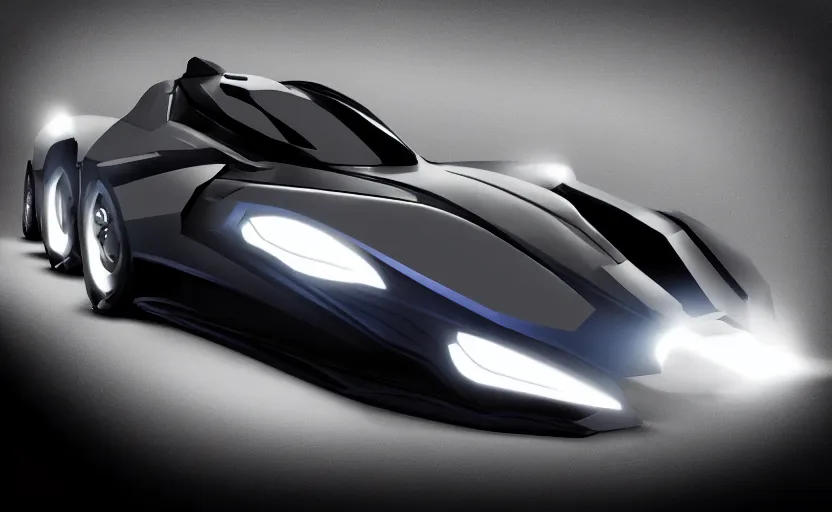 Prompt: “A 2025 Batmobile Concept, studio lighting”