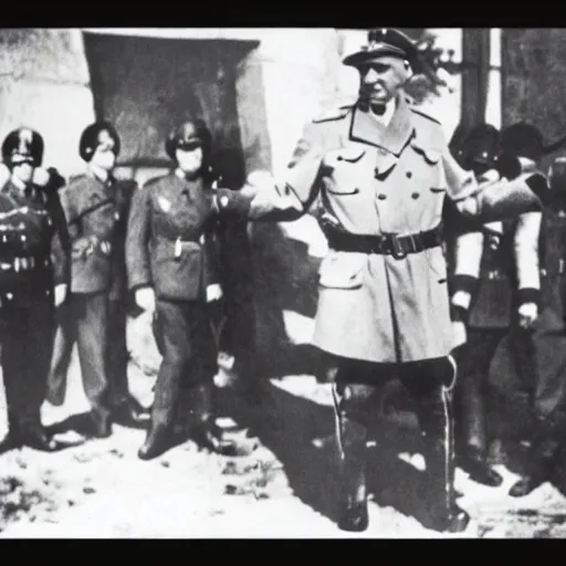 Prompt: photo of the last days of Hitler