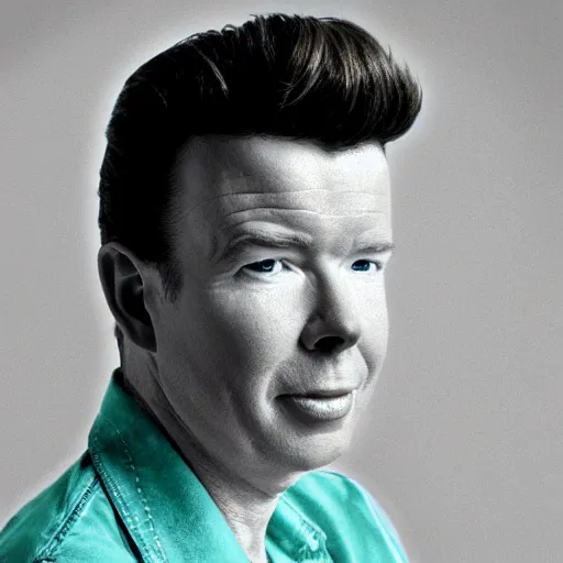 Rick astley rickroll meme, ultrarealistic, garden, Stable Diffusion