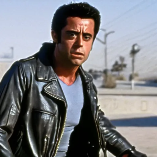 Image similar to still of xavi hernandez in the terminator ( 1 9 8 4 )