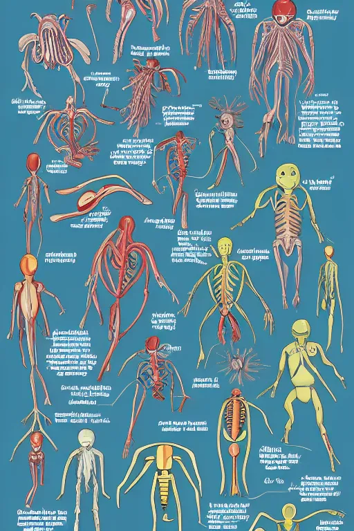 Image similar to anatomy of aliens book page