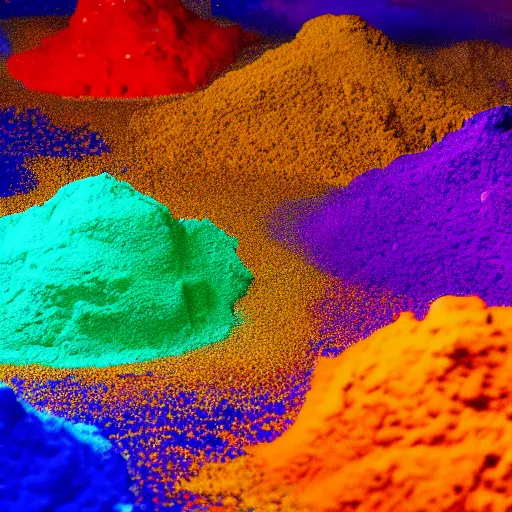 Prompt: photo of color powder explosion in art gallery, metropolitan museum of art, hellenistic sculptures, particles, fine detail, damien hirst and james jean, sharp focus, artstation