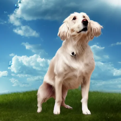 Image similar to a dog with wings hd 4k