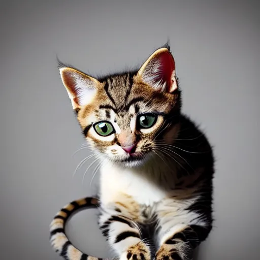 Image similar to a feline snake - kitten - hybrid, animal photography