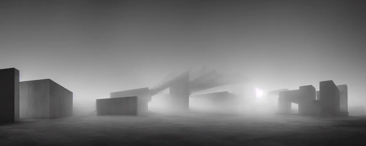 Prompt: realistic interior of a brutalist architecture building and (((((two blurred silhouettes kissing in the distance))))), Godrays at sunset, hard shadows, volumetric fog, Hyper realistic film photography, Zeiss 24mm f2.8, Hasselblad, insanely detailed, sharp focus