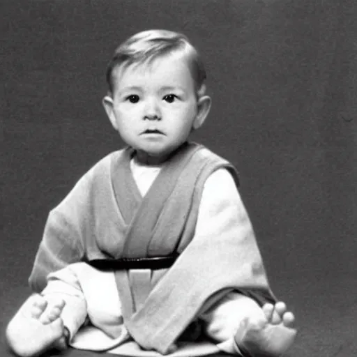 Image similar to a photo of obi wan kenobi as a baby