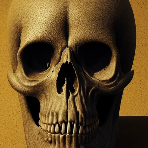 Image similar to portrait_of_a_melting_skull._intricate_abstract._intricate_artwork._by_Tooth_Wu_wlop_beeple_dan_mumford._octane_render_trending_on_artstat