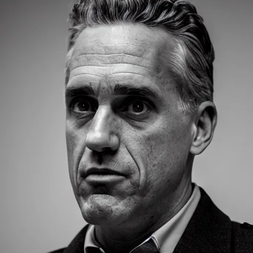 Image similar to Jordan Peterson Wermacht General, doing an angry pitch