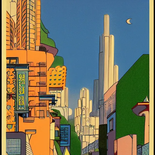 Image similar to Take Me to the City by Hasui Kawase and Lyonel Feininger, high quality, 8k, trending on Artstation, beautiful, surreal