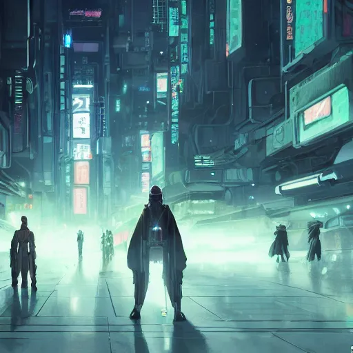 Prompt: Jedi in future japan at night, concept art, fine details, studio ghibli, cinematic lighting, ghost-in-the-shell, cyberpunk,sci-fi, fantasy, intricate, elegant, highly detailed, digital painting, trending on artstation, concept art, smooth, sharp focus, illustration, by james gurney and greg rutkowski