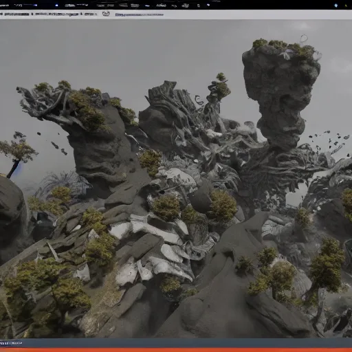 Image similar to game vfx grayscale flipbook alpha map explosion cloud unreal ue4 Houdini