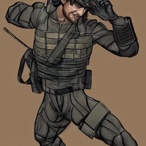 Image similar to Solid snake as a real snake