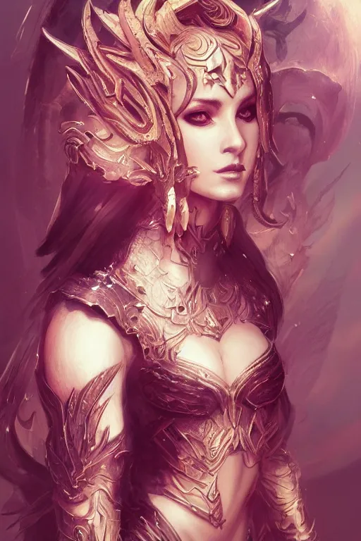 Image similar to full body portrait of dark priestess, gorgeous, amazing, elegant, intricate, highly detailed, digital painting, artstation, concept art, sharp focus, illustration, art by Ross tran