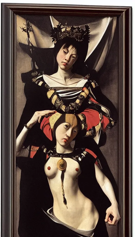 Image similar to the empress by caravaggio