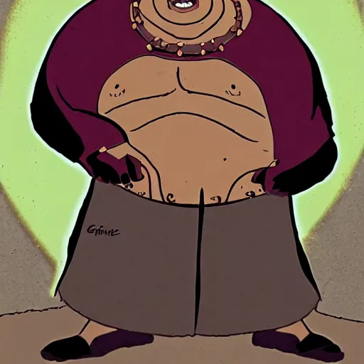 Image similar to Barney Gumble as Baron Harkonnen Dune