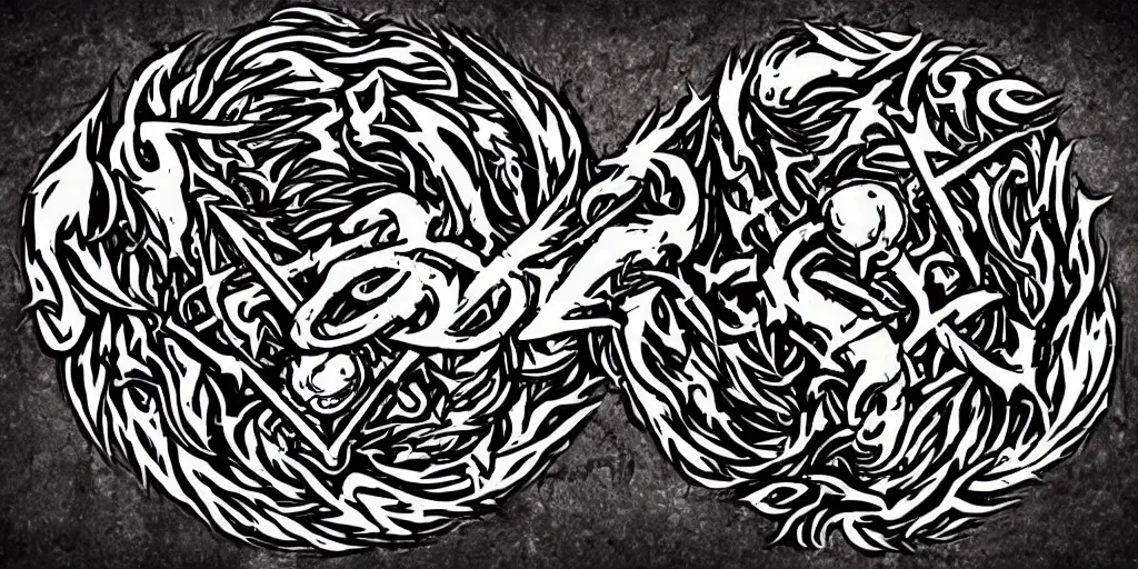 Prompt: death metal logo for the band subsume