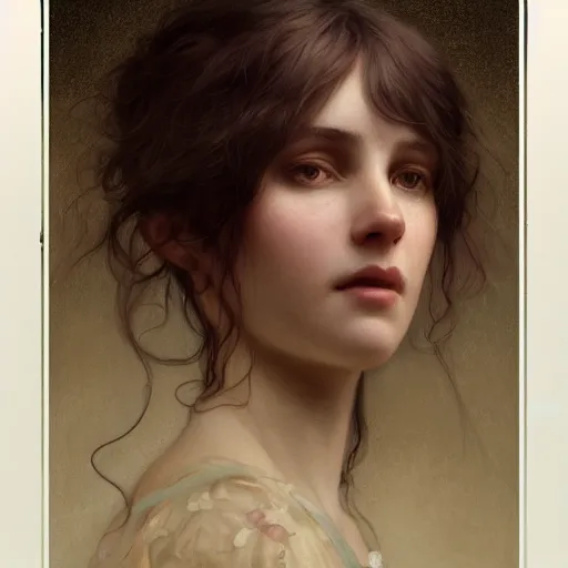 Image similar to a simple face highly detailed, dim volumetric lighting, 8k, post-processing, soft painting, trending on artstation, concept art, smooth, sharp focus, illustration,by Tom Bagshaw and Daniel Gerhartz and Albert Aublet and Lawrence Alma-Tadema and alphonse mucha